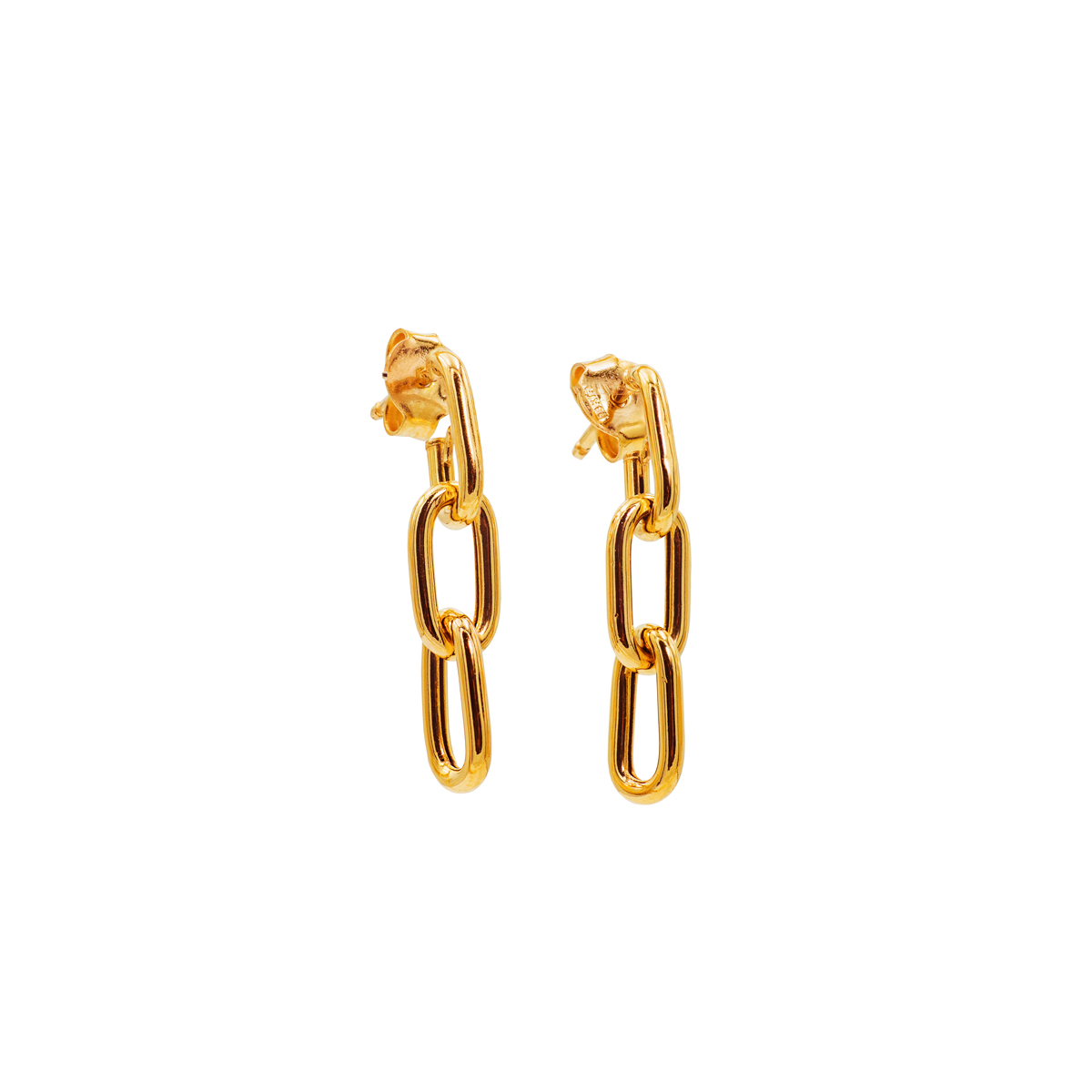 Chain Drop Earrings in 14k Yellow Gold